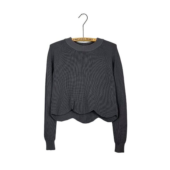 Aritzia Sweaters - Aritzia Wilfred Womens Small Sardou Merino Wool Sweater Grey Pullover Knit